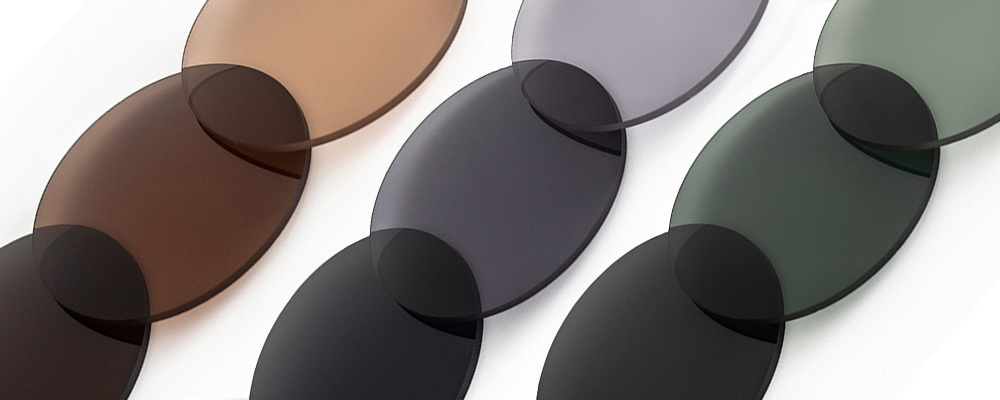 Sunglass lenses colours